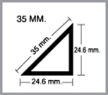 สามเหลี่ยมลบมุมุ 35มิล