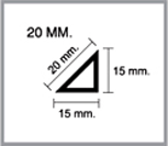 สามเหลี่ยมลบมุม 20มิล