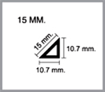 สามเหลี่ยมลบมุม 15มิล